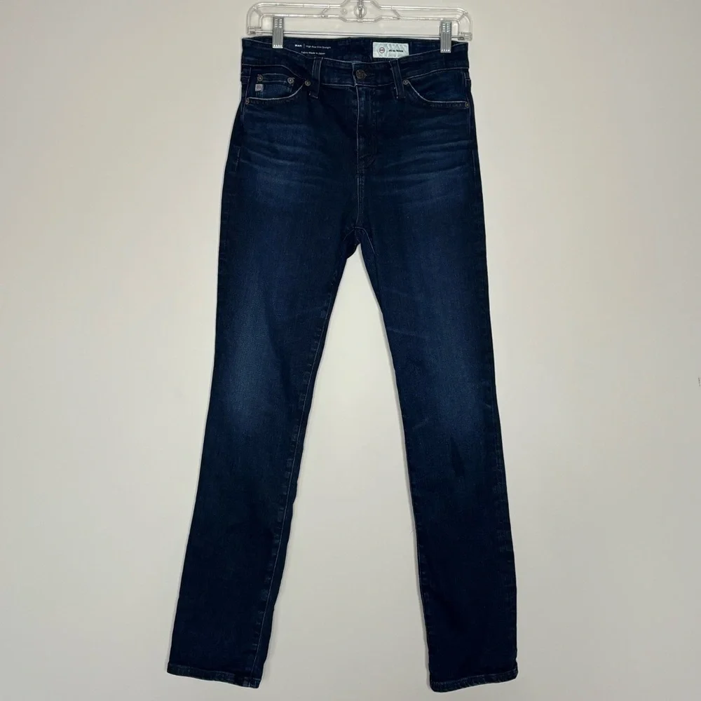 AG Adriano Goldschmied Mari Slim Straight Dark Wash Denim Jeans, size 27R - Picture 2 of 13